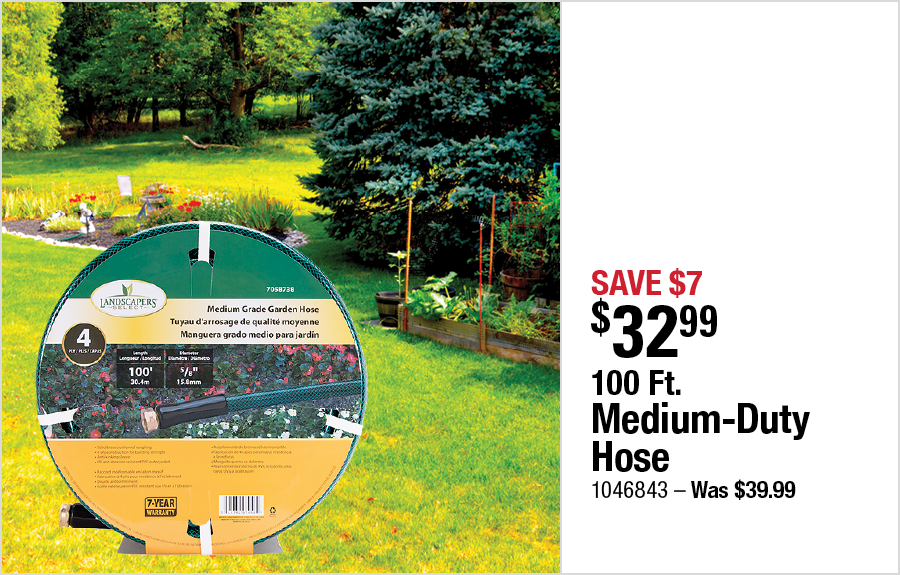 100 Ft. Medium-Duty Hose